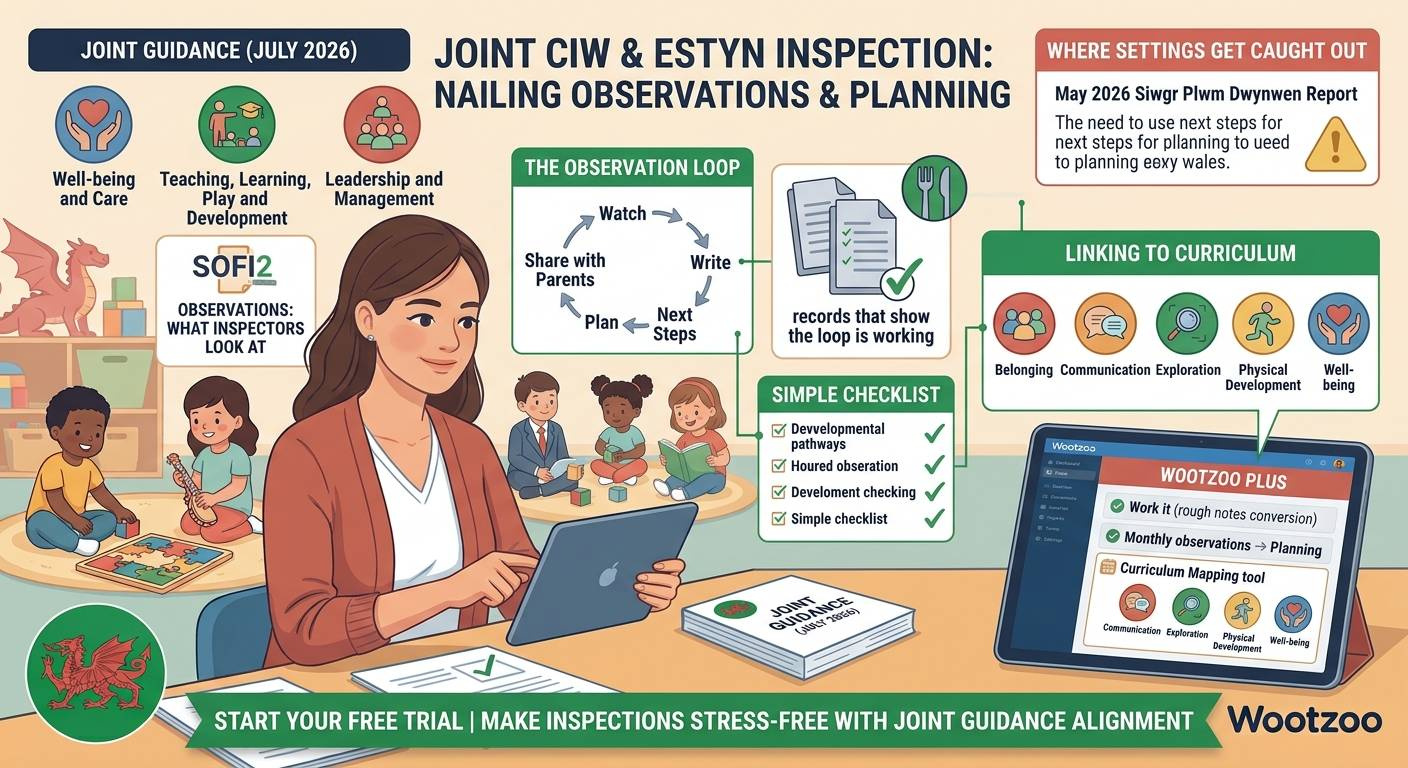 What do CIW and Estyn look for in your observations?