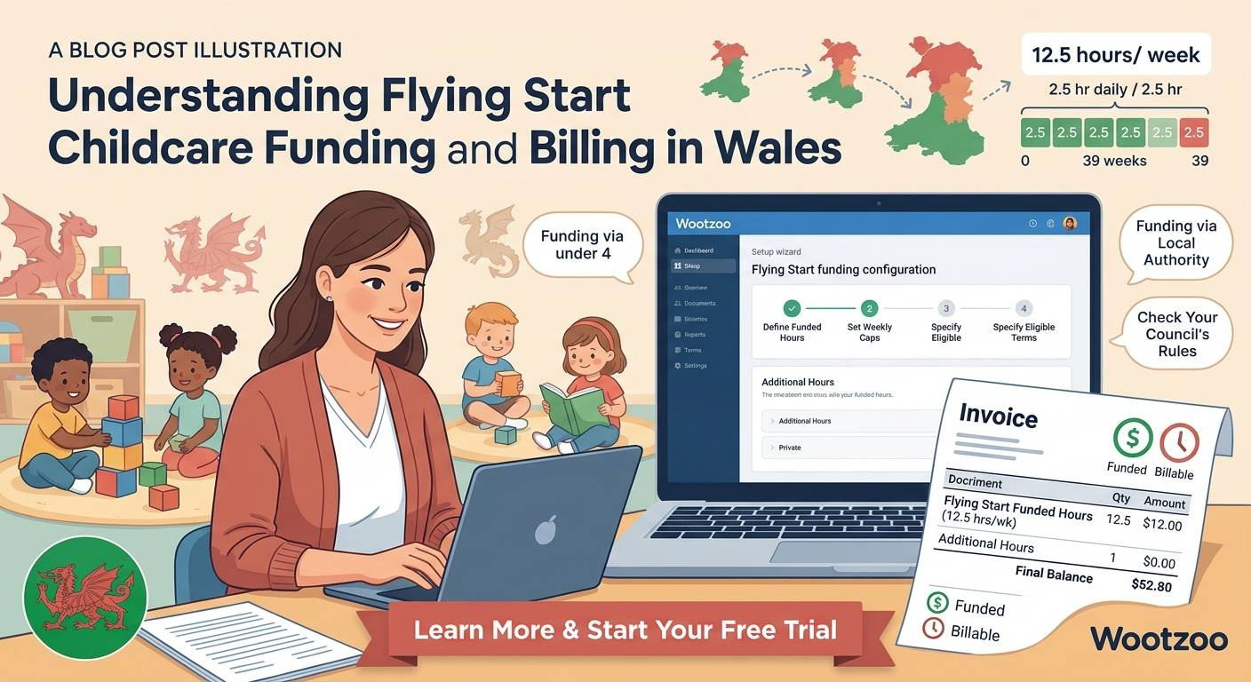 How does Flying Start childcare funding work for a nursery?